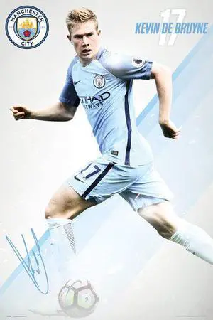 Manchester City De Bruyne 1617 Poster Print (22 x 34) Manchester City De Bruyne 1617 Poster Print (22 x 34)
