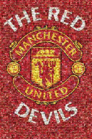 Manchester United Mosaic Poster Print (22 x 34) Manchester United Mosaic Poster Print (22 x 34)
