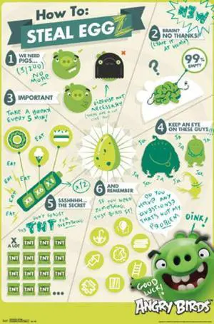 Angry Birds - Steal Eggz Poster Print (22 x 34) Angry Birds - Steal Eggz Poster Print (22 x 34)