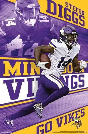 Minnesota Vikings - Stefon Diggs Poster Print (22 x 34) Minnesota Vikings - Stefon Diggs Poster Print (22 x 34)