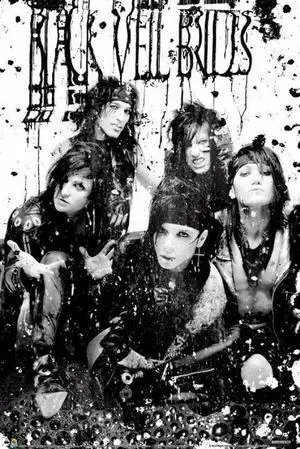 Black Veil Brides Black & White Poster (24 X 36) Black Veil Brides Black & White Poster (24 X 36)