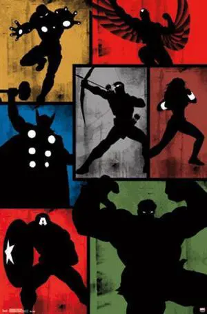 Avengers - Simplistic Grid Poster Print (22 x 34) Avengers - Simplistic Grid Poster Print (22 x 34)