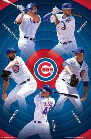 Chicago Cubs_ - Team Poster Print (22 x 34) Chicago Cubs_ - Team Poster Print (22 x 34)