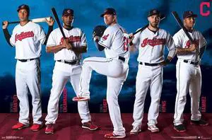 Cleveland Indians_ - Team Poster Print (34 x 22) Cleveland Indians_ - Team Poster Print (34 x 22)