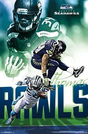 Seattle Seahawks - Thomas Rawls Poster Print (22 x 34) Seattle Seahawks - Thomas Rawls Poster Print (22 x 34)