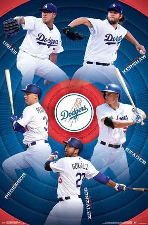 Los Angeles Dodgers_ - Team Poster Print (22 x 34) Los Angeles Dodgers_ - Team Poster Print (22 x 34)