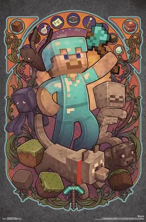 Minecraft - Steve Nouveau Poster Print (22 x 34) Minecraft - Steve Nouveau Poster Print (22 x 34)