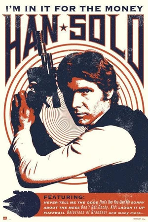 Star Wars Han Solo Rock Poster (24 x 36) Star Wars Han Solo Rock Poster (24 x 36)