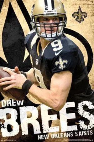 New Orleans Saints - D Brees 15 Poster Print (22 x 34) New Orleans Saints - D Brees 15 Poster Print (22 x 34)