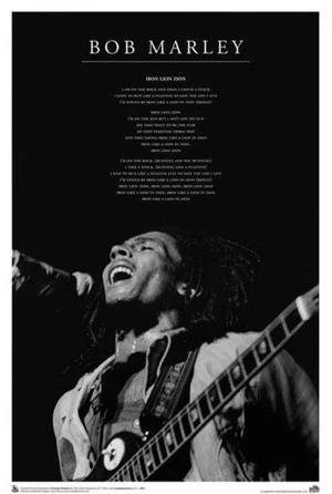 Bob Marley - Iron Lion Zion Lyrics Poster (24 x 36) Bob Marley - Iron Lion Zion Lyrics Poster (24 x 36)