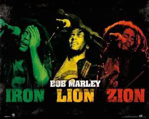 Bob Marley - Iron Lion Zion Colors Poster Print (16 x 20) - Item # PYRMPP32223 Bob Marley - Iron Lion Zion Colors Poster Print (16 x 20) - Item # PYRMPP32223