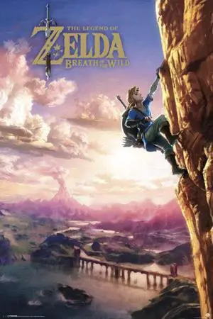 Zelda - Botw - Climbing Poster Print (24 X 36) Zelda - Botw - Climbing Poster Print (24 X 36)