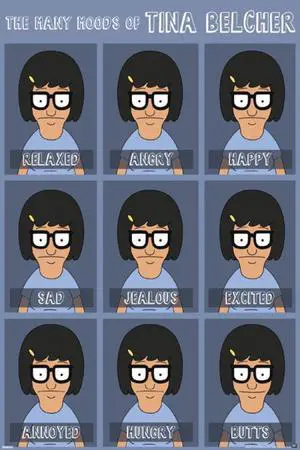 Bob's Burgers - Moods Of Tina Poster Print By (24 X 36) Bob's Burgers - Moods Of Tina Poster Print By (24 X 36)