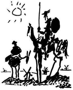 Don Quixote - Pablo Picasso Poster Print (11 x 14) Don Quixote - Pablo Picasso Poster Print (11 x 14)
