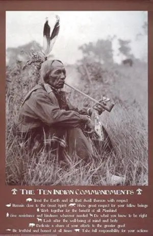 Indian Commandments Poster (24 X 36) Indian Commandments Poster (24 X 36)