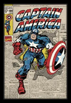 Captain America - #109 Poster Print By (24 X 36) Captain America - #109 Poster Print By (24 X 36)