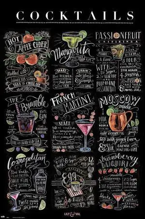 Lily & Val Cocktails Poster (24 x 36) Lily & Val Cocktails Poster (24 x 36)