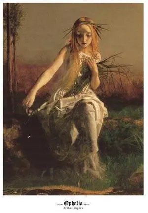 Ophelia (Detail) Poster Print by Arthur Hughes (11 x 14) Ophelia (Detail) Poster Print by Arthur Hughes (11 x 14)