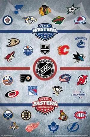 NHL® - Logos 14 Poster Print (22 x 34) NHL® - Logos 14 Poster Print (22 x 34)