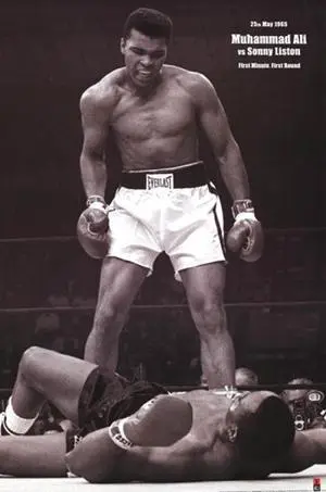 Muhammad Ali - 1965 1st Round Knockout Against Sonny Liston Poster Print (24 x 36) Muhammad Ali - 1965 1st Round Knockout Against Sonny Liston Poster Print (24 x 36)