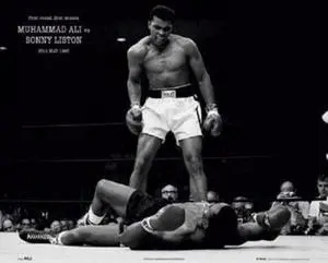 Muhammad Ali - 1965 1St Round Knockout Against Sonny Liston Poster Print (20 X 16) Muhammad Ali - 1965 1St Round Knockout Against Sonny Liston Poster Print (20 X 16)