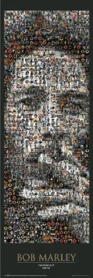 Bob Marley - Mosaic - Door Poster Print (21 X 62) Bob Marley - Mosaic - Door Poster Print (21 X 62)