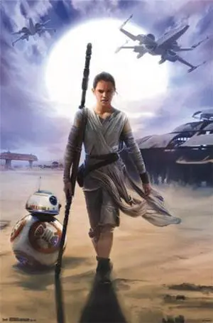 Star Wars The Force Awakens - Rey Poster Print (24 x 36) Star Wars The Force Awakens - Rey Poster Print (24 x 36)