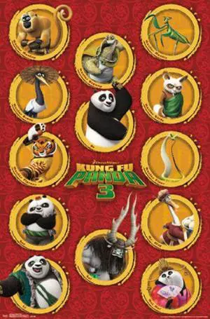 Kung Fu Panda 3 - Grid Poster Print (22 x 34) Kung Fu Panda 3 - Grid Poster Print (22 x 34)