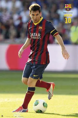 Fc Barcelona - Messi (Action) Poster (24 x 36) Fc Barcelona - Messi (Action) Poster (24 x 36)