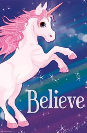 Rainbow Unicorn Poster Print (24 x 36) Rainbow Unicorn Poster Print (24 x 36)