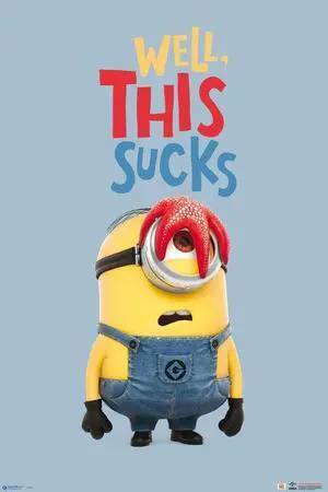 Minions Well This Sucks - Blue Poster Print (34 x 22) Minions Well This Sucks - Blue Poster Print (34 x 22)