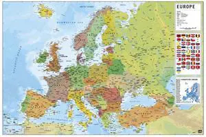 Europe Map Poster (36 x 24) Europe Map Poster (36 x 24)