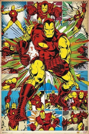 Marvel Iron Man Comic Clasic Poster Print (24 x 36) Marvel Iron Man Comic Clasic Poster Print (24 x 36)