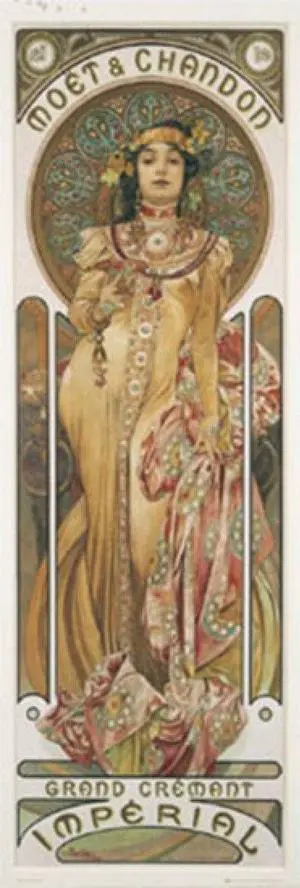 Moet Et Chandon Poster Print by Alphonse Mucha (12 x 36) Moet Et Chandon Poster Print by Alphonse Mucha (12 x 36)