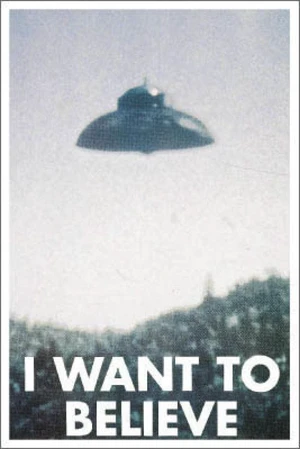 I Want to Believe Flying Saucer Poster I Want to Believe Flying Saucer Poster