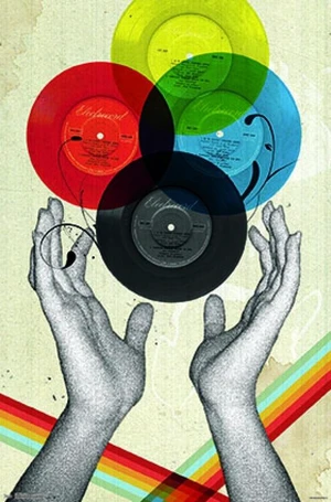 CMYK Retro Poster Print - Vibrant Wall Art CMYK Retro Poster Print - Vibrant Wall Art