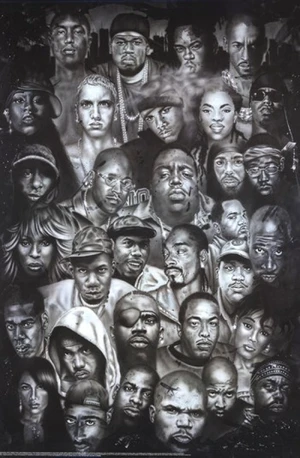 Hip Hop Legends Poster - Vibrant Art for Music Lovers Hip Hop Legends Poster - Vibrant Art for Music Lovers