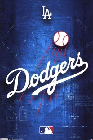 Los Angeles Dodgers 2011 Logo Poster Print
