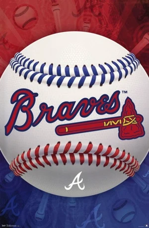 Atlanta Braves Logo Poster Print - Perfect for Fans Atlanta Braves Logo Poster Print - Perfect for Fans