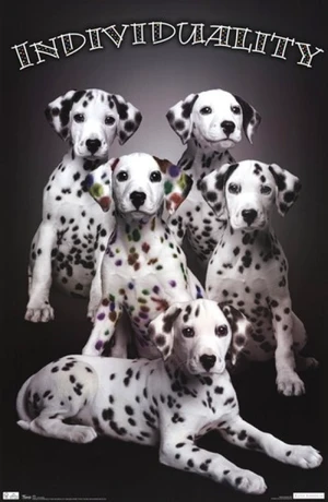 Puppy Individuality Poster Print - Perfect for Pet Lovers