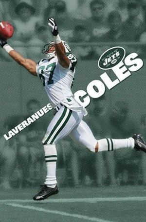 New York Jets Laveranues Coles Poster Print - 24x36 New York Jets Laveranues Coles Poster Print - 24x36