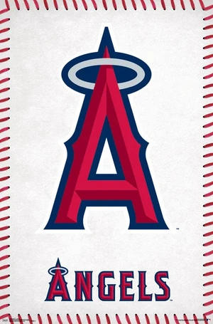 Los Angeles Angels Logo Poster Print - 22x34