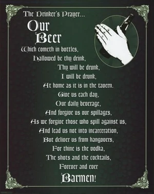 Drinkers Prayer Poster - 16x20 Print Drinkers Prayer Poster - 16x20 Print