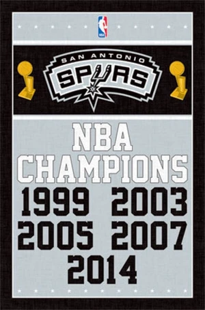 San Antonio Spurs Champions Poster Print - 22x34 San Antonio Spurs Champions Poster Print - 22x34
