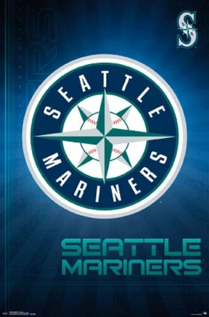 Seattle Mariners Logo Poster Print - 22 x 34 Seattle Mariners Logo Poster Print - 22 x 34