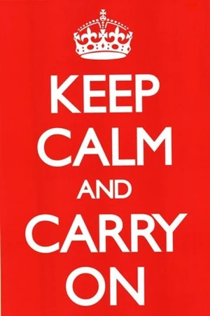 Keep Calm Red Poster - Motivational Wall Art Keep Calm Red Poster - Motivational Wall Art