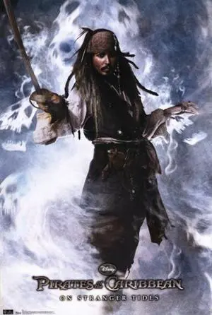 Pirates of the Caribbean 4 _On Stranger Tides_ _ Captain Jack Sparrow Poster Print (22 x 34) Pirates of the Caribbean 4 _On Stranger Tides_ _ Captain Jack Sparrow Poster Print (22 x 34)