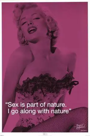 Marilyn Monroe - Sex iQuote Poster Print (22 x 34) Marilyn Monroe - Sex iQuote Poster Print (22 x 34)