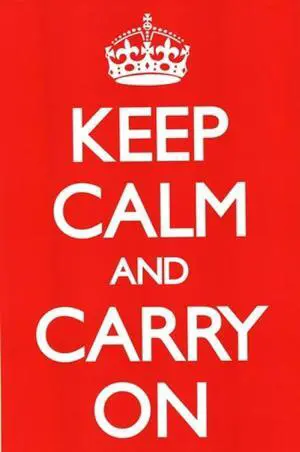 Keep Calm (RED) Poster Print (22 x 34) Keep Calm (RED) Poster Print (22 x 34)
