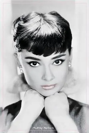 Audrey Hepburn - Lips Black & White Poster Print (24 x 36) Audrey Hepburn - Lips Black & White Poster Print (24 x 36)